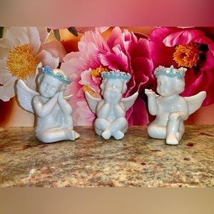 Trio of Porcelain Angels